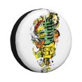 thumbnail image 2 of PUREYAH Fashion Woman Holding Microphone Rv Spare Tire Cover, Wheel Covers Protectors Universal Fit for Camping Travel Trailer Truck 15 inch, 2 of 6