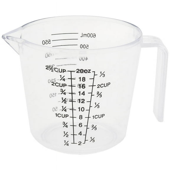 Double-Sided Graduated Plastic Measuring Cup with Graduated Measuring Cup Measuring Cylinder 600Ml