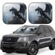 thumbnail image 1 of Fotbe Valley Gray Dragon Juego de 2 Piezas de Parasoles para Parabrisas | Bloqueador Solar para Auto | Accesorios Plegables para Protección Solar Interior-Small, 1 of 6