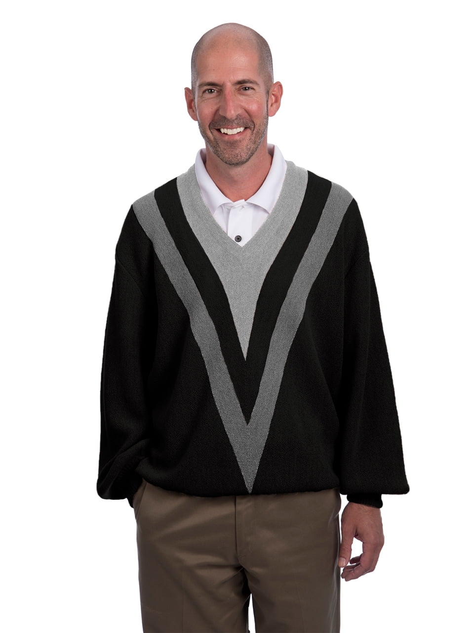 Inca Fashions - 100% Alpaca Wool Retro V's Golf Pullover Sweater - Vintage Style, Infant Boy's, Size: XL