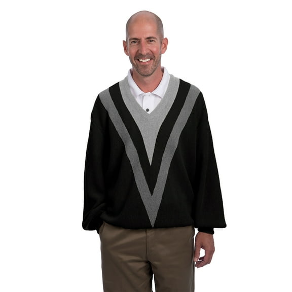 Inca Fashions - 100% Alpaca Wool Retro V's Golf Pullover Sweater - Vintage Style