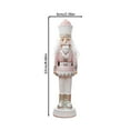 thumbnail image 7 of Mornei Nutcracker Statue Collectible Crafts Decor Resin Decorative Nutcracker Sculpture Pink, 7 of 7