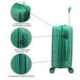 thumbnail image 3 of World Traveler Highways 2-Piece Hardside Carry-On Spinner Luggage Set - Green, 3 of 9