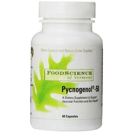 "Food Science of Vermont Pycnogenol-50 Capsules, 60 Count"