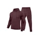 thumbnail image 5 of Ceisia Men's Solid Color Hooded Tracksuit Set with Cargo Pockets for Casual & Sports Wear Wine XXXL Gifts, 5 of 5