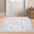 thumbnail image 2 of 5x7 Washable Area Rug Vintage Blue Area Rug Distressed Flower Floor Carpet Low Pile Non Slip Rug, Soft Non Shedding Thin Rug, Retro Oriental Rug for Dining Room, Living Room, 2 of 244