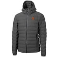 thumbnail image 2 of Men's-Cutter & Buck  Gray Syracuse Orange Mission Ridge Eco Insulated Repreve Hooded Full-Zip Puffer Jacket, 2 of 3