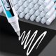 thumbnail image 4 of 1pc Acrylic White Permanent Paint Pen White Marker Pen Oily Thin Head Express Waterproof And Non-fading, 4 of 5