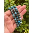 thumbnail image 5 of Apatite Crystal Bead Bracelet 8mm, Wholesale Genuine Apatite Stretch Gemstone Bracelet, Gift for Men & Women (2), 5 of 9