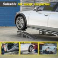 thumbnail image 4 of JoanKaren 2-Pack Hydraulic Car Ramps,11000lbs Heavy-Duty Steel Vehicle Ramps,Adjustable 9.3-14 Inch Height Portable Design Car Lift,Grey, 4 of 8