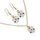 thumbnail image 5 of Adorable Girls Earring Necklace Set Rhinestone Navidad con temática Acción de Gracias Copo de nieve, 5 of 9