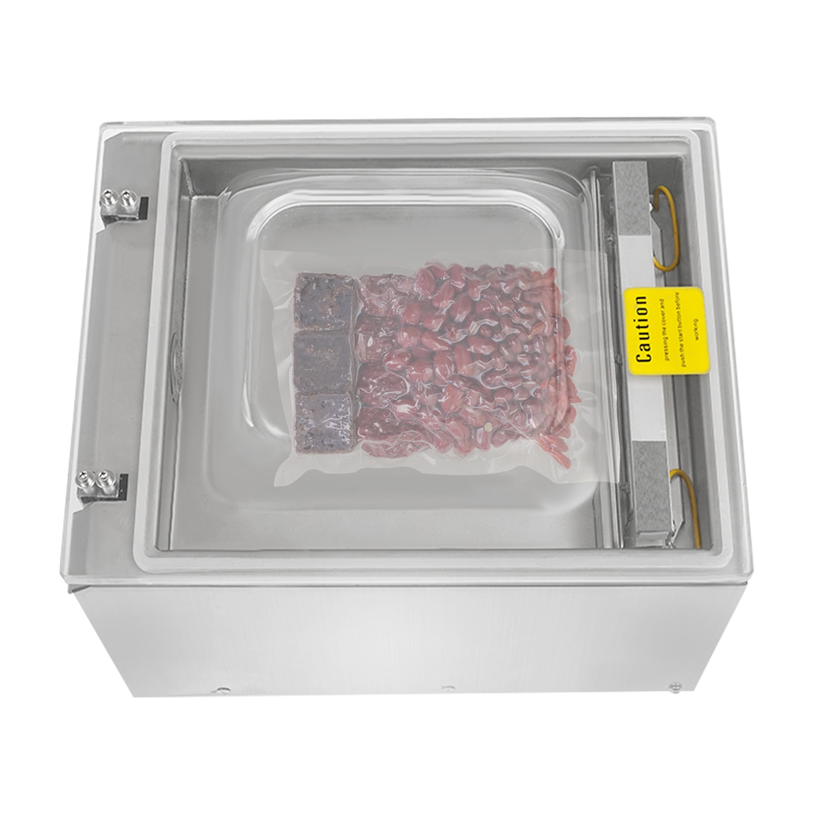 120W 40*31*28cm Commercial Vacuum Sealing Packaging Machine Silver Automatic Tabletop Sealer Chamber