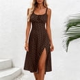 thumbnail image 6 of MYAOYI Womens Summer Sleeveless Dress Polka Dot A-Line Dress, 6 of 8