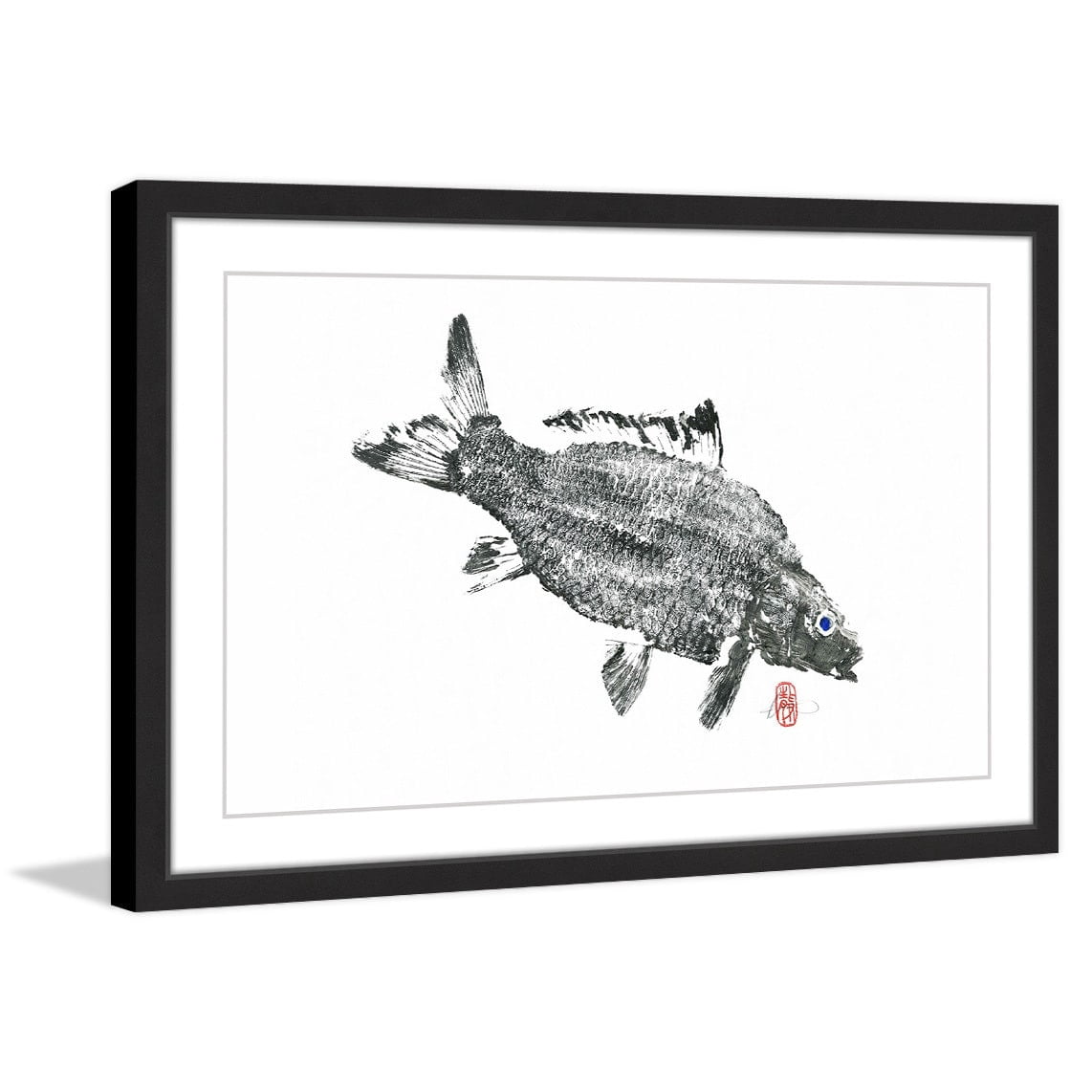 "Carp" Framed Painting Print