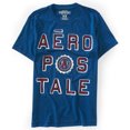 thumbnail image 1 of Camiseta gráfica Aeropostale con logotipo del escudo para hombre azul grande, 1 of 1
