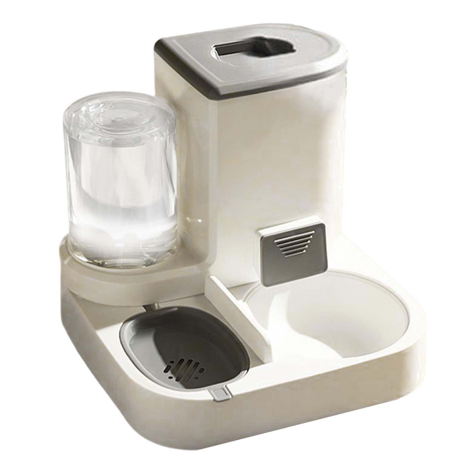 Pet Feeder and Water Food Dispenser Automatic for Dogs Cats 2 in 1 Gravity Refill Feeding Large Capacity for Small Large Pets Puppy Kitten Rabbit Bunny