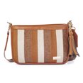 thumbnail image 1 of Bolsa Crossbody Eva AngeLozano Color Camel Sintética con Grabado Cincelado y Herrajes Dorados, 1 of 4