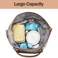thumbnail image 5 of Lamgool Tote Diaper Bag Set 7 Pcs for Travel, Multifunction Baby Nappy Bag with Changing Pad, Shoulder Bag, Handbag Baby Bottle Bag, Khaki, 5 of 7