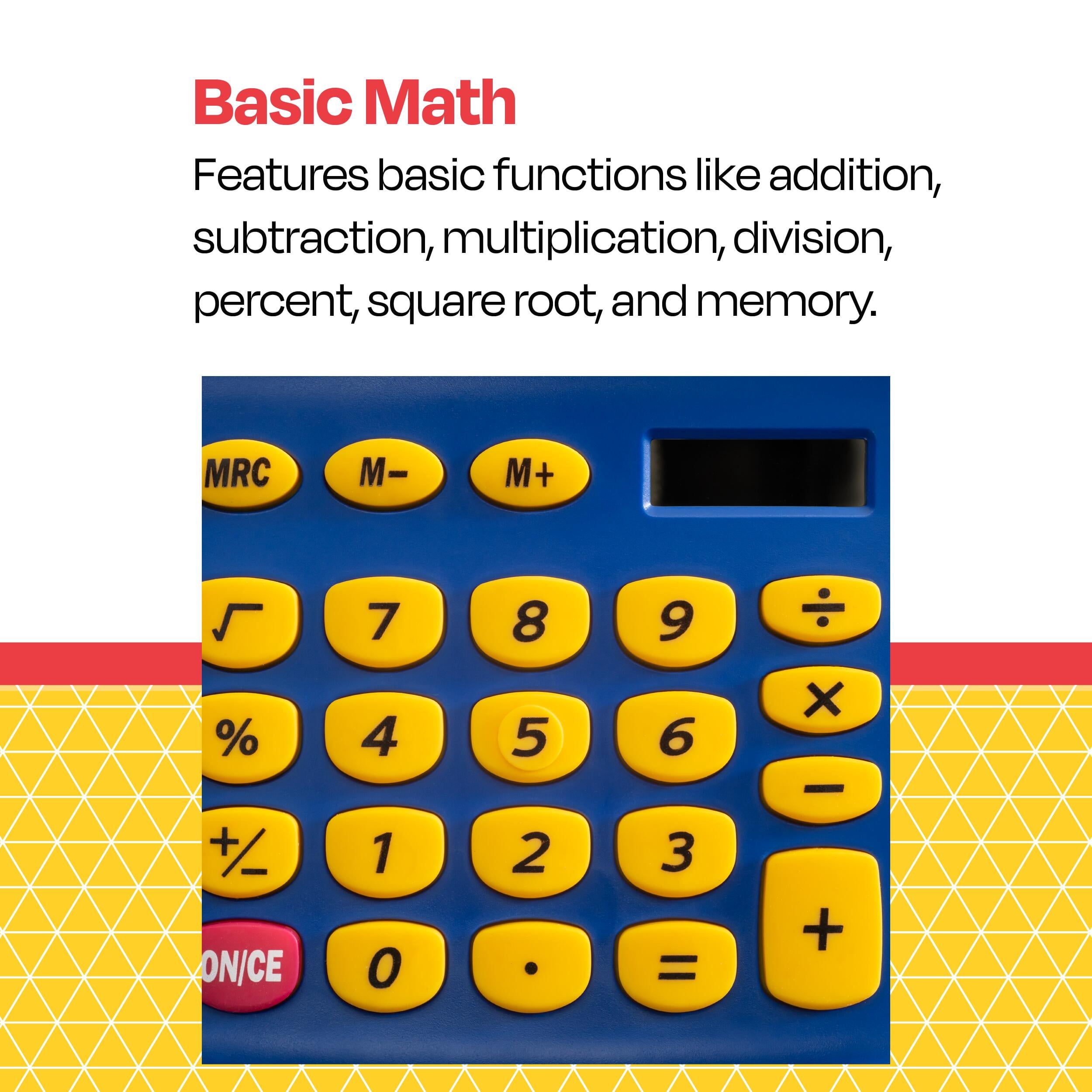 School Smart Primary Calculators, 4 x 5-1/2 Inches, Pack of 30