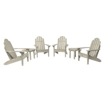 Highwood 6-pc Classic Westport Adirondack Set with 4 Classic Westport Adirondack Chairs and 2 Classic Wesport Side Tables - Outdoor, Eco-friendly, Synthetic Wood
