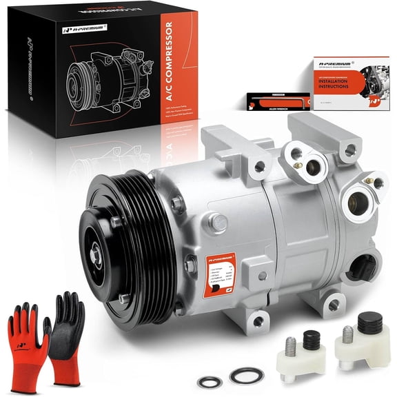 A-Premium Air Conditioner AC Compressor with Clutch Compatible with Kia Optima 2.0L 2.4L 2019-2020, VS16 Style