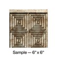 thumbnail image 1 of FASÄDE Miniquattro Decorative Vinyl Backsplash Panel in Bermuda Bronze (6X6 Inch Sample), 1 of 5