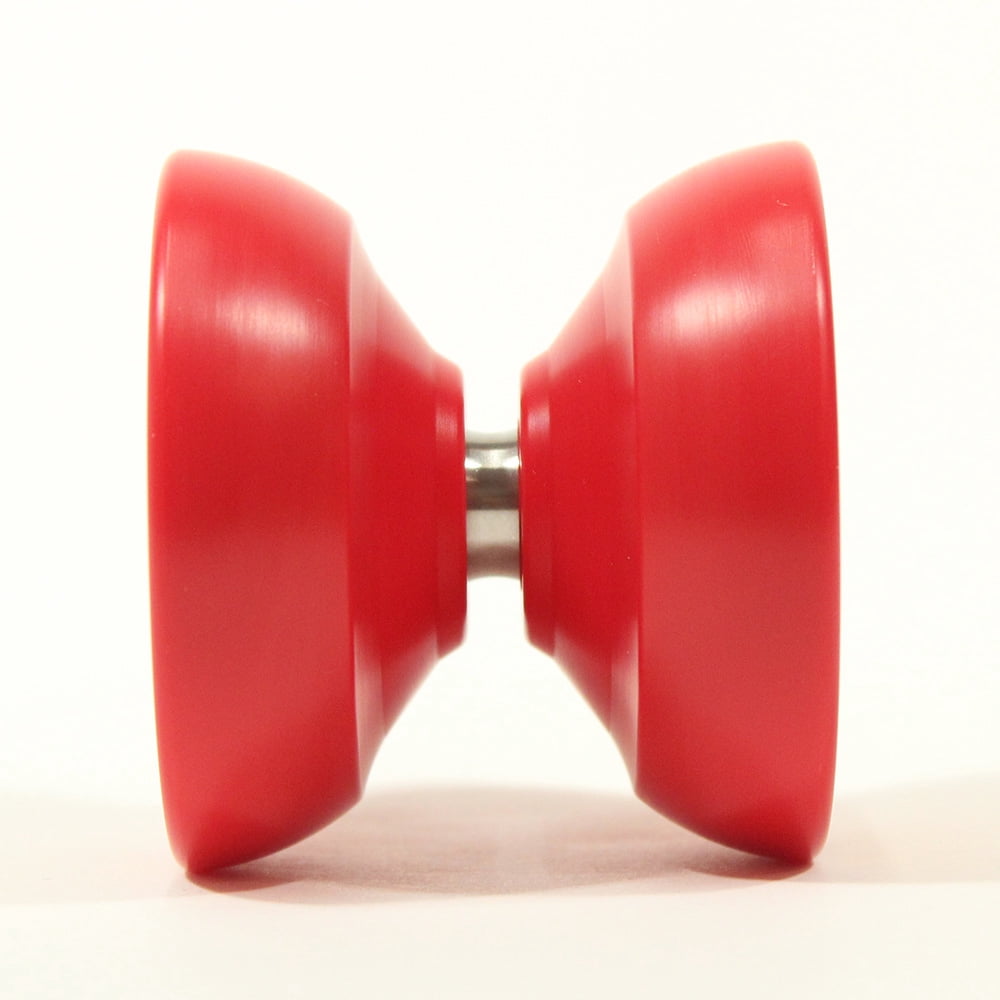 Dressel Designs Apollo Yo-Yo - POM (Delrin) Bodied YoYo with a POM Cap (Red Body Yellow Cap Astronaut)