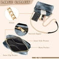 thumbnail image 3 of FORMRS Women Crossbody Purse with Chain Strap Vegan Leather Shoulder Handbag, Watercolor Sky Pattern, 3 of 7