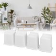 thumbnail image 1 of Furniture Risers, Bed Risers White Anti Slip Trapezoid 6 Inch Raise Practical High Strength 4 Pcs  For Living Room, 1 of 8