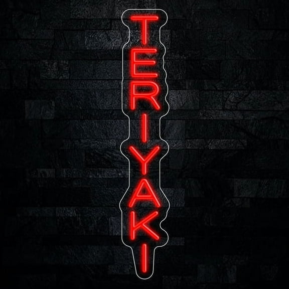 Teriyaki Neon LED Sign 5"L x 27"H #32795