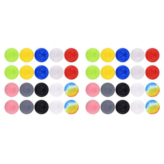 40X Silicone Thumb Grips Caps Stick Protect Cover for , Controllers