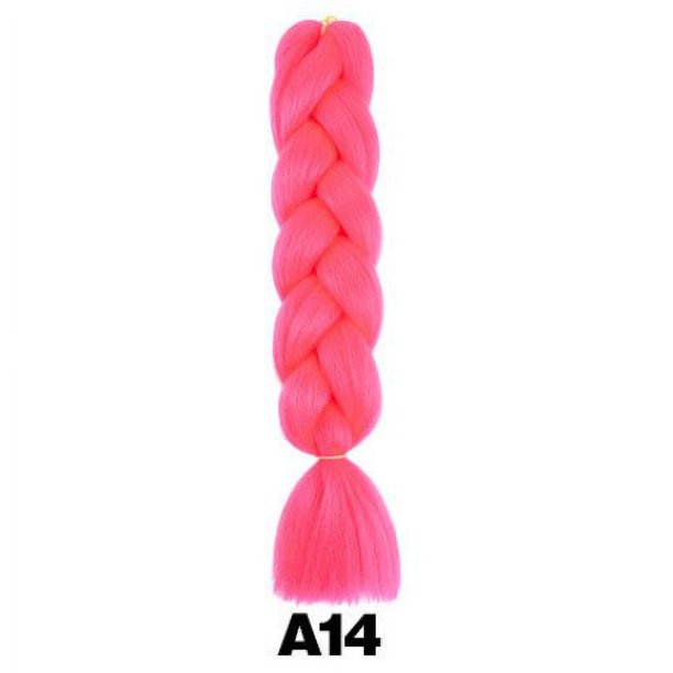 Extensiones de cabello trenzado Jumbo ombré, fibra sintética de alta temperatura, 24 pulgadas, 1 unidad