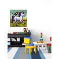 thumbnail image 3 of "Rooster Rides a Horse" Painting Print on Wrapped Canvas, 3 of 5