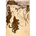 thumbnail image 2 of Mucha, Alphonse 11x14 White Modern Wood Framed Museum Art Print Titled - Salon des Cent poster, 2 of 4