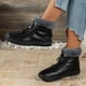 thumbnail image 4 of Zapatos de mujer zapatos de invierno de algodón para mujer, botas cortas, botas de cuero para mujeres mayores de mediana edad, zapatos para correr, botas vaqueras., 4 of 6