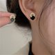 thumbnail image 1 of Pendientes de flor de aguja de plata llenos de diamantes, pendientes femeninos versátiles, pequeños y sencillos de perlas, pendientes de temperamento de alta gama, 1 of 1