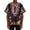 Black, variant on African Print T-Shirt, Lightweight Short Sleeve Tee for Casual Wear with Cultural Patterns, Unisex Dashiki Tops in Plus Size