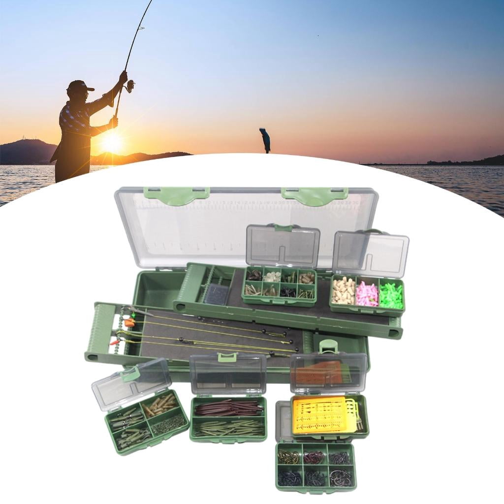 CEORPER Tackle Box Fishing Lures Baits Hook Storage Container Case with Clear Lid