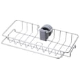 thumbnail image 1 of Organizador de fregadero de acero inoxidable duradero, diseño de gancho superior para usos múltiples, sin ventosa, fácil instalación y diseño de abrazadera para una fijación segura del grifo redondo, 1 of 7