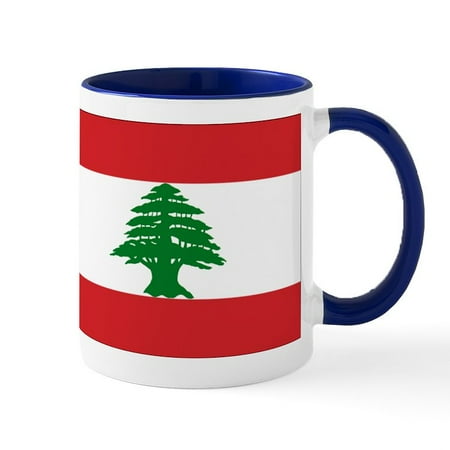 

CafePress - Lebanon Flag Mug - 11 oz Ceramic Mug - Novelty Coffee Tea Cup