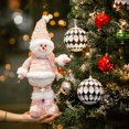 thumbnail image 4 of 1PCS Christmas Decorations supplies Pink Old Man Snowman Telescopic Figure home decoration Bedroom Display Christmas ornaments, 4 of 5