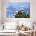 thumbnail image 2 of Elephant Stock Iconic Christ The Redeemer Wall Art - Horizontal Canvas Wall Art - Living Room Wall Decor - Places Canvas - Blue And Green Decor - 51" x 34", 2 of 8