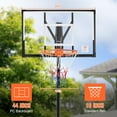 thumbnail image 6 of Basketball Hoop Outdoor, 5.2-10FT Height Adjustable Portable Basketball Hoops with 44 Inch Shatterproof Backboard, Basketball Goal System for Kids Youth and Adults in Backyard/Driveway/Indoor, 6 of 8
