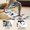 thumbnail image 4 of Schnauzer Dogs Hot Yoga Mat Towel Non Slip for Hot Yoga - Quick-Drying Yoga Mat Cover with 4 Corner Pockets with Travel Bag - Hot Yoga Towel Non Slip 74"x26", 4 of 6
