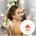 thumbnail image 5 of Wovilon Christmas Decorations Clearance New Christmas Earrings Santa Claus Sparkling Pendant Earrings Funny Silvered Plated Earrings Christmas Gift, 5 of 7