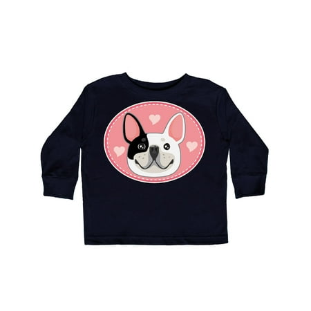 

Inktastic French Bulldog Dog Gift Toddler Toddler Girl Long Sleeve T-Shirt