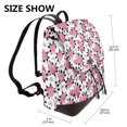 thumbnail image 3 of KLL Rose Flowers Print Leather Backpack,PU Leather Laptop Backpack Purse for Women and Ladies Daypacks Bags for Travel College Work, 3 of 4