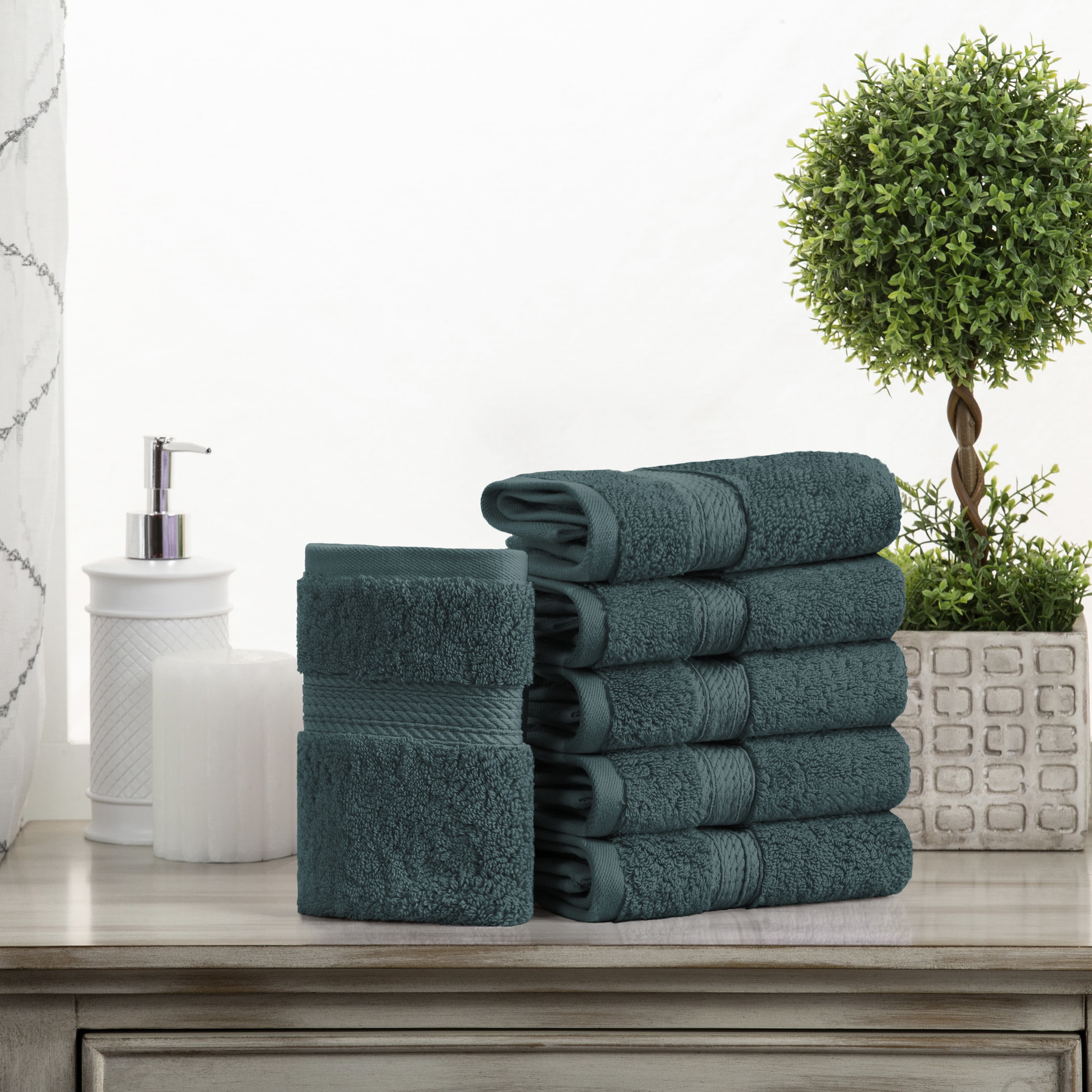 Oversized Plush & Absorbent Towels Details about   900 GSM Egyptian Cotton Hand Towel Set of 4 