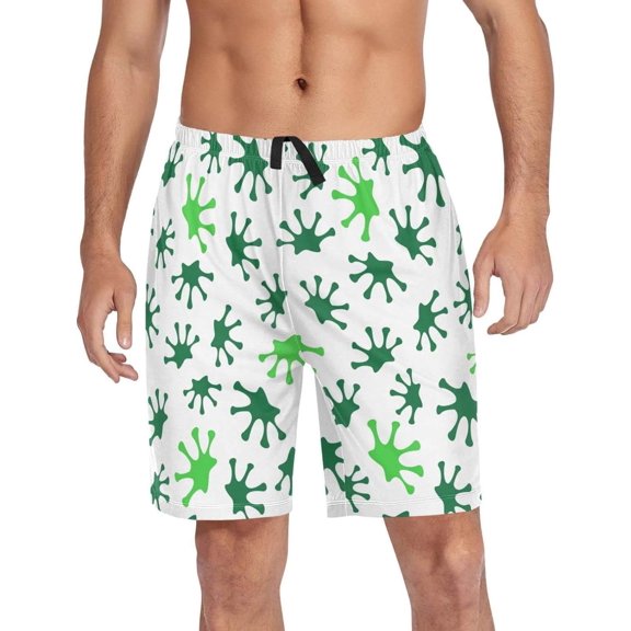 GZHJMY Frog Pajama Pants Short for Men, Lounge Pants Lightweight Men Pajama Bottoms with Drawstring Pockets, Christmas New Year Birthday Gifts, Large
