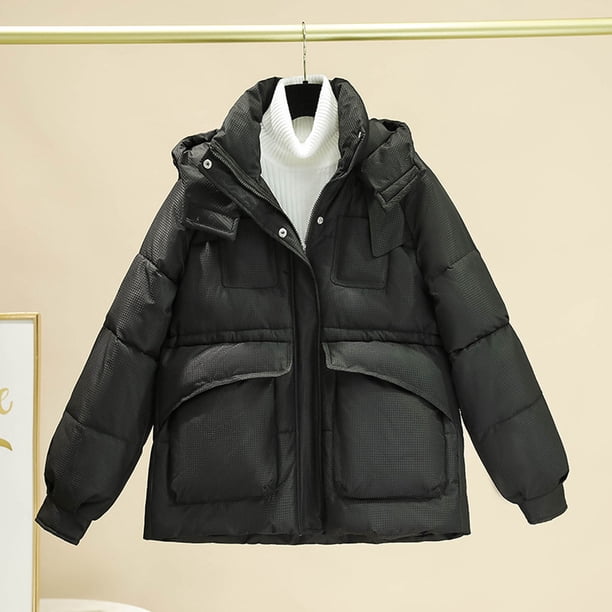 Puntoco Coat Chaqueta De Algodón De Invierno Para Mujer Con Capucha, Cintura Y Felpa Para Superar La Liquidación Puntoco Puntoco-1